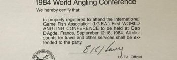 The 新澳门六合彩开奖直播 holds the World Angling Conference